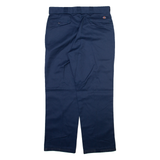 DICKIES Mens Trousers Blue Regular Straight W36 L30