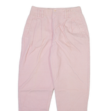 BEST Womens Corduroy Trousers Pink Relaxed Tapered W26 L28