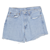 LEVI'S 550 Cut Off Womens Denim Shorts Blue L W36
