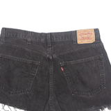 LEVI'S Cut Off 550 Womens Denim Shorts Black XL W38