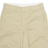 DICKIES Mens Workwear Shorts Beige Loose L W36