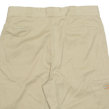 DICKIES Mens Workwear Shorts Beige Loose L W36