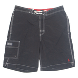 POLO RALPH LAUREN Mesh Lined Mens Swimming Shorts Black Relaxed S W30