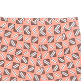 ZARA Womens Casual Shorts Pink Crazy Pattern L W33