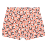 ZARA Womens Casual Shorts Pink Crazy Pattern L W33