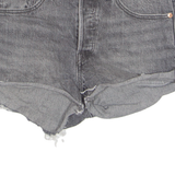 LEVI'S Cut Off 501 Womens Denim Shorts Black S W28
