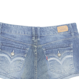 LEVI'S Turn Up Womens Denim Shorts Blue S W30