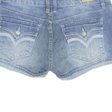LEVI'S Turn Up Womens Denim Shorts Blue S W30