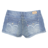 LEVI'S Turn Up Womens Denim Shorts Blue S W30