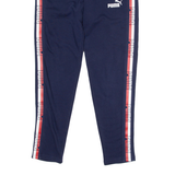 PUMA Womens Track Pants Blue Skinny UK 6 W28 L27