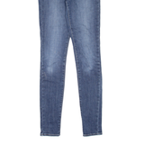 LEVI'S 721 High Rise Womens Jeans Blue Slim Skinny Stone Wash W25 L32