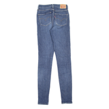 LEVI'S 721 High Rise Womens Jeans Blue Slim Skinny Stone Wash W25 L32