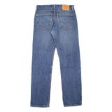 LEVI'S 505 Jeans Mens Blue Regular Straight Stone Wash W32 L34