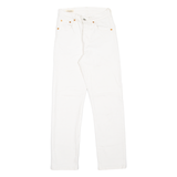 LEVI'S 501 BIG E Jeans Womens White Regular Straight W23 L26