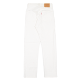 LEVI'S 501 BIG E Jeans Womens White Regular Straight W23 L26