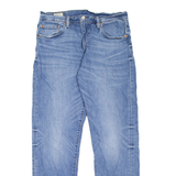 LEVI'S 512 BIG E Jeans Mens Blue Slim Tapered Stone Wash W32 L32