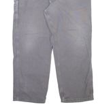 CARHARTT Carpenter Mens Trousers Grey Loose Straight W42 L30