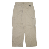 DICKIES Cargo Mens Trousers Beige Relaxed Straight W34 L30