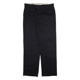 DICKIES Mens Trousers Black Regular Straight W34 L30