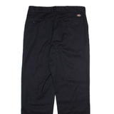 DICKIES Mens Trousers Black Regular Straight W34 L30