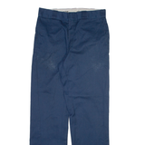 DICKIES 874 Workwear Mens Trousers Blue Regular Straight W32 L34
