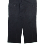 DICKIES Cargo Womens Trousers Black Regular Straight W34 L29