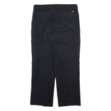 DICKIES Cargo Womens Trousers Black Regular Straight W34 L29
