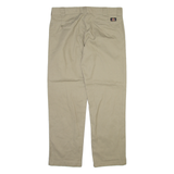 DICKIES Mens Trousers Beige Slim Straight W36 L31