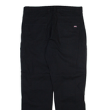 DICKIES Mens Trousers Black Regular Straight W36 L32