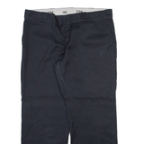 DICKIES Womens Trousers Black Regular Straight W37 L28