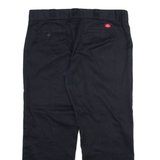 DICKIES Womens Trousers Black Regular Straight W37 L28