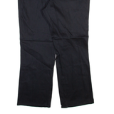 DICKIES Womens Trousers Black Relaxed Straight W36 L28