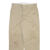 DICKIES 874 Workwear Mens Trousers Beige Regular Straight W32 L30