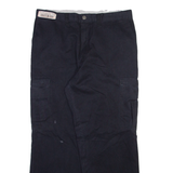 DICKIES Cargo Mens Trousers Black Regular Straight W34 L29