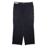 DICKIES Cargo Mens Trousers Black Regular Straight W34 L29