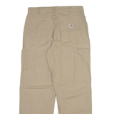 CARHARTT Mens Trousers Beige Relaxed Straight W34 L31