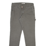 DICKIES Carpenter Womens Trousers Grey Slim Straight W30 L30