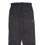 DICKIES Mens Trousers Black Relaxed Straight W34 L32