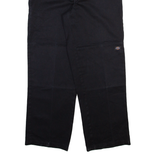 DICKIES Mens Trousers Black Relaxed Straight W38 L34