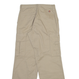 DICKIES Cargo Mens Trousers Beige Regular Straight W29 L31