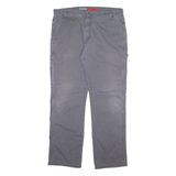 DICKIES Carpenter Mens Trousers Grey Regular Straight W36 L31