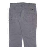 DICKIES Carpenter Mens Trousers Grey Regular Straight W36 L31
