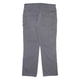 DICKIES Carpenter Mens Trousers Grey Regular Straight W36 L31