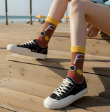 Anyfootwear 3 Pairs Women’s Holiday Cotton Socks Funny Gift Party Multi Color