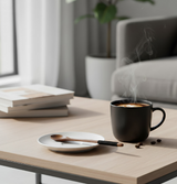 Anygleam Natural Brown 6pcs Wooden Tea Long Spoon Kitchen Tableware
