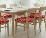 Anyseat Wine Red White Cracks Print Chair Cover – Stretch Washable Removable Seat Cover for Dining & Kitchen