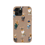 Chocolate Brown Rabbit Friends iPhone 11 Pro Case