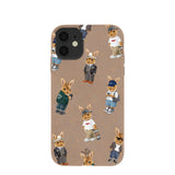 Chocolate Brown Rabbit Friends iPhone 11 Case