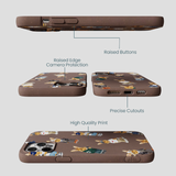 Chocolate Brown Rabbit Friends iPhone 12 Pro Max Case