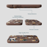 Chocolate Brown Rabbit Friends iPhone 12/ iPhone 12 Pro Case